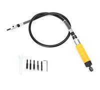 Dioche Electric Chisel for Electric Woodworking Carving Chisel Tool Set with Yellow Handle - Effortless Caving, Includes 5 Blades & Wrench, Perfect for Woodworking Enthusiasts