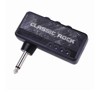 Dioche Electric Guitar Headphone Amplifier Portable Mini Amp with Heavy Rock Distortion Effect Built In Rechargeable Battery 3.5mm Headphone Jack AUX In for Silent Practice At Home (Black)