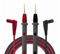 Dioche Electronic Test Leads with Gold Plated Super Tips - 20A 1000V Multimeter Test Probes, Freeze & Heat Resistant, Professional Silicone Lines, 90.5cm Length (Red and Black)