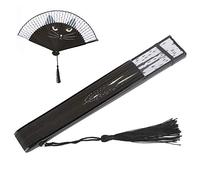 Dioche Elegant Cat Folding Fan - Handcrafted Bamboo & Inkjet Painted Japanese Style Fan for Weddings, and Festivals