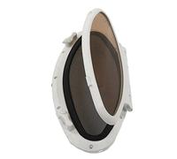 Dioche Elliptical Porthole 470x210mm Oval Opening Portlight Window - Portlight with Screen & Switch Handle for Yacht, Boat, RV