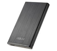 Dioche Enclosure USB to USB 3.0 HDD Enclosure, 2.5-inch Aluminum Alloy Case for 2TB HDD/SSD, High-Speed 6Gbps Data Transfer, Plug & Play for /Mac/ - Red (Black)