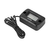 Dioche Engine Hour Meter Digital LCD Display Gauge - Vibration Activated for ATV, UTV, Motorcycle - Tracks Engine Running Time