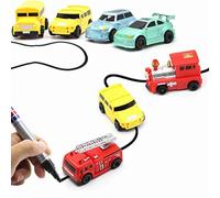 Dioche Engineering Vehicle Fun Fun Pen Inductive Car - Educational Vehicle Toy That Follows Lines - Enhances Logical Thinking & Hand-Eye Coordination - for Kids & Toddlers (As Shown #75)