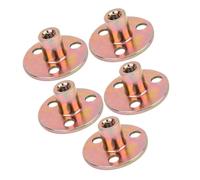 Dioche Extra T Nu5 Pcs T Nut Flange 3 Hole Galvanized Iron Furniture Fixing Tee Round Base Nut - Durable and Rust-Resistant with High Structure Strength (M8)