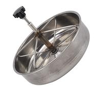 Dioche Feeding Trough Stainless Steel Piglets Feeding Trough Plate - Durable & Practical Feed for Farm Animals - Large Capacity Livestock Tool (S)