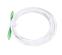 Dioche Fibre Optical Modem Extension Cable Set - Armored Single Mode SC Patch Cable with Flange Connector for FTTH FTTB FTTP (#1)