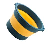 Dioche Foldable Foot Basin Lightweight Collapsible Large Water Capacity Foot Soaking Tub with Massage Function for Home Use and Travel Portable Plastic Material 40.6 X 27 X 18.5cm (Blue)