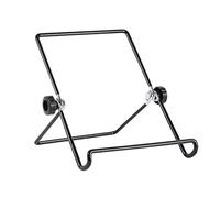 Dioche Folding Tablet Stand Mental Adjustable Folding Stand Black Multi Angle Adjustable Portable Foldable Metal Non-Slip Support Stand for Tablet Small Size (L)