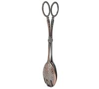 Dioche Food Tong, Zinc Alloy Multi Functional Clamp Tong for Cooking Tongs for Toaster Non Slip Cooking Baking Bread Food Kitchen Utensils (Dark Copper Plating)