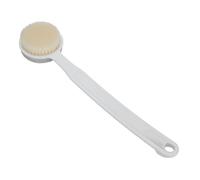 Dioche Foot Scrubber Brush Stone and Shower Brush Long Handle Exfoliating Tool for Feet and Body Care with Hanging Hole PP Handle Nylon Hair 36cm