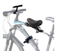 Dioche Front Mounted Seats with Adjustable Handlebars and Foldable Foot Pedals for Kids Children Outdoor Family Riding Fun Iron Material 26x18x15cm