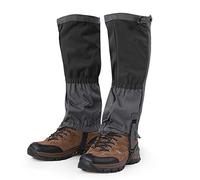 Dioche Gaiters for Legs, Leg Gaiters Waterproof Outdoor, 1 Pair Outdoor Waterproof Sports Climbing Hiking Legging Gaiters Shoe Boots Cover Black