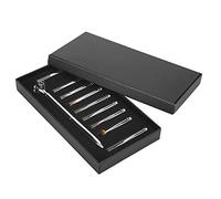 Dioche Gel Pen Nail Art Pen Professional Multi Functional Detachable Nail Dotting Brush For Flower Drawing And Art Design Rose Gold Light Pink Pink Gold Silver Purple (Silver)