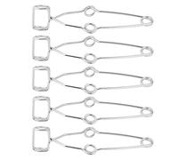 Dioche Glass Tube5Pcs Steel Test Tube Clamp/Holder Clamp Laboratory Experiment Testing Holder Tool Heavy-Duty, Rust-Resistant, for Hands, Maximum Diameter 5cm