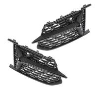 Dioche Glossy Honeycombs Mesh Fog Light Grilles for Sedan C8 & S6 Sedan C8 2019-2020, Direct Replacement, ABS Material (All Black)