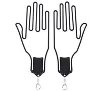 Dioche Golf Glove Shaper 2-Pack: Lightweight Black Plastic Glove Support for Golf/Cycling/Climbing Gloves; Convenient Drying Tool