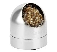 Dioche Gun Tip Cleaner, Solder Gun Tip Cleaner - Dome Design Soldering Iron Cleaning Ball Holder - Prevents Oxidation & Improves Welding Efficiency - Easy No-Water Cleaning (Silver)