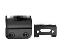 Dioche Hair Clipper Replacement Blades 2pcs Stainless Steel Cutter Head Durable Trimmer Accessories for Professional Barbers and Home Use Gold Silver Black Optional (Black)