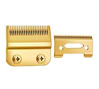 Dioche Hair Clipper Replacement Blades 2pcs Stainless Steel Cutter Head Durable Trimmer Accessories for Professional Barbers and Home Use Gold Silver Black Optional (Gold)
