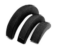 Dioche Hair Pads Hair Base Volumizing Bun Maker Foam Sponge Bump Up Insert Styling Accessories for Women Girls Black 3Pcs Set S M L Sizes (Bag)