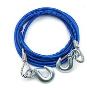 Dioche Heavy Duty Towing Rope 4m 5 Tons, Wire Rope Safety Hook, Universal for Large, Heavy and Small Vehicles
