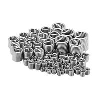 Dioche Heli Coil Thread 60pcs Stainless Steel Thread Repair Kit - Wire Screw Sleeve - Enhanced Load Distribution & Locking Mechanism - Ideal for Low Strength Materials - M3 M4 M5 M6 M8
