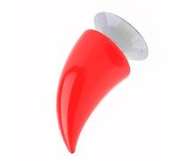 Dioche Helmet Helmet Horn Motorcycle Devil Demon Horn with Sucker Decoration Accessories - Perfect for Various Types (Red)