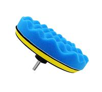 Dioche Holder Headlight Buffing 10 Pcs Sponge Polishing Buffing Waxing Pad Kit for Car Polisher Buffer with Thread Drill Adapter - 3'' Size (6 Inch (153mm ID, 5mm Thickness))