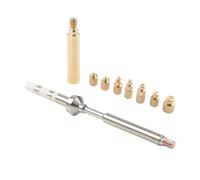 Dioche Hot Melt Nut 3D Printer Hot Melt Nut Heads Set, Brass Insertion Tool for TS100/TS101, Compatible with 936 Soldering Iron, Includes M2-M8 Heads for Versatile Usage