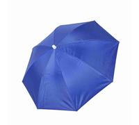 Dioche Innovative Sun Protection Royal Blue Headwear Umbrella with Adjustable Elastic Headband 65cm for Outdoor Activities and Fishing (Blue)