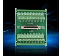 Dioche Interface SCSI68 68-Pin SCSI68 68-Pin DB Type Female Connector Board Terminal Module for PLC & DIN Rail Installation, PCB Carrier