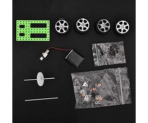 Dioche Junior Solar Car Mini Solar-powered Model Car DIY for Children: an Educational Toy Suitable for Children Aged 14 and up. It's a Scientific Assembly Toy.