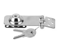 Dioche Keyed Locking Hasp Keyed Hasp Locks Stainless Steel Locking Latch for Boat Yacht Fishing Marine Accessory
