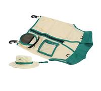 Dioche Kids Outdoor Adventure Vest & Hat Set for Exploration & Cosplay - Washable, Soft, and Skin-Friendly Costume for Camping & Travel - Green, Fits Children 39.4-55.1in (Green)