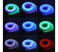 Dioche LED Bar .5m/4.9ft LED Car Door Side Light Strip - Universal Auto Ambient Light Bar with Remote Control - Colorful Strip for Vehicles