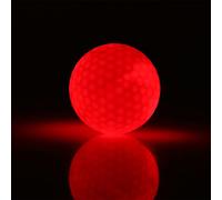 Dioche LED Glow Ball - Color Flashing Night Ball for Dark Night Practice (Red)