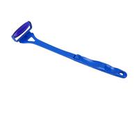 Dioche Long Handle Back Lotion Applicator Roller Facial Massage Tool for Skin Care with Portable Cooling Roller Soothing Massage for Face Legs Back (Blue)