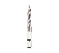 Dioche M5 HSS 1/4" Hex Shank Drill & Tap Taper Drill Bits Tools for Drilling and Tapping Soft Metals Like Aluminum and Iron. 6.35mm Shank Length.