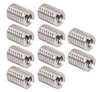 Dioche M5 Insert for 10Pcs Thread Repairing Nut Set | Durable Stainless Steel Fasteners M5 X 0.8mm & M8 X 1.25mm | Effective for Thread Repair | 12MM Length | Versatile Hardware
