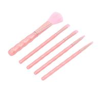 Dioche Makeup Brush Set 5PCS Soft Synthetic Portable Eyeshadow Blush Cosmetic Brush Set for Beginners Professional Makeup Artists ABS Nylon