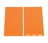Dioche Making Sheet Beeswax 2 PCS Silicone Beeswax Press Sheets for Making - Flexible Beekeeper Equipment - 5.4mm Thickness, Suitable for Various Products - 450x285mm (Orange)