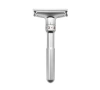 Dioche Manual Beard Trimmer, Adjustable Sharpness Versatile Portable Shaving Tool with Durable Design, for Men All Facial Hair Types (Silver)