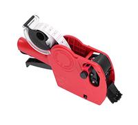 Dioche Manual Labeling Machine Label Applicator Label Machine 8 Digits Price Tag Label Maker with Portable Price Marking Tool for Home Store (Red)