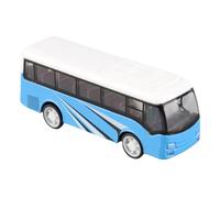 Dioche Metal Statue Sculpture Lifelike Alloy Bus Model - Exquisite Parent- Interaction Vehicle Sculpture for Kids - Collectible Design - Great Gift Option - 9 X 3 X 2cm (Blue)