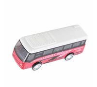 Dioche Metal Statue Sculpture Lifelike Alloy Bus Model - Exquisite Parent- Interaction Vehicle Sculpture for Kids - Collectible Design - Great Gift Option - 9 X 3 X 2cm (Red)