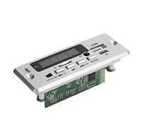 Dioche Module Player MP3 The 02CABT Decoder Board Is a Universal WAV Decoding Module That Supports 5.0, APP Control, hands- Calling, Multiple Inputs, and an MP3 Decoder, Suitable for (Silver)
