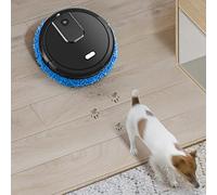 Dioche Mopping Machine, Sweeper, Mopping Machine Wet and Dry Spray Smart Sweeper USB Fully Automatic Robot with Humidification Feature for Dust and Hair Removal (Red)