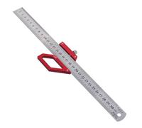 Dioche Multifunctional Measuring Ruler - Woodworking Scribing Tool for 45/60/90 Degree Angle Marking - Premium Aluminum Alloy Construction - Essential for Carpenters and Enthusiasts (Positioning