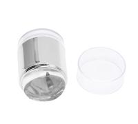 Dioche Nail Art Stamper Nail Art Stamper Kit - Strong Adhesive Clear Double-Ended Jelly Stamps with Lace Floral Pattern Plate, Silver, Suitable for Professional and Home Use. (Silver)